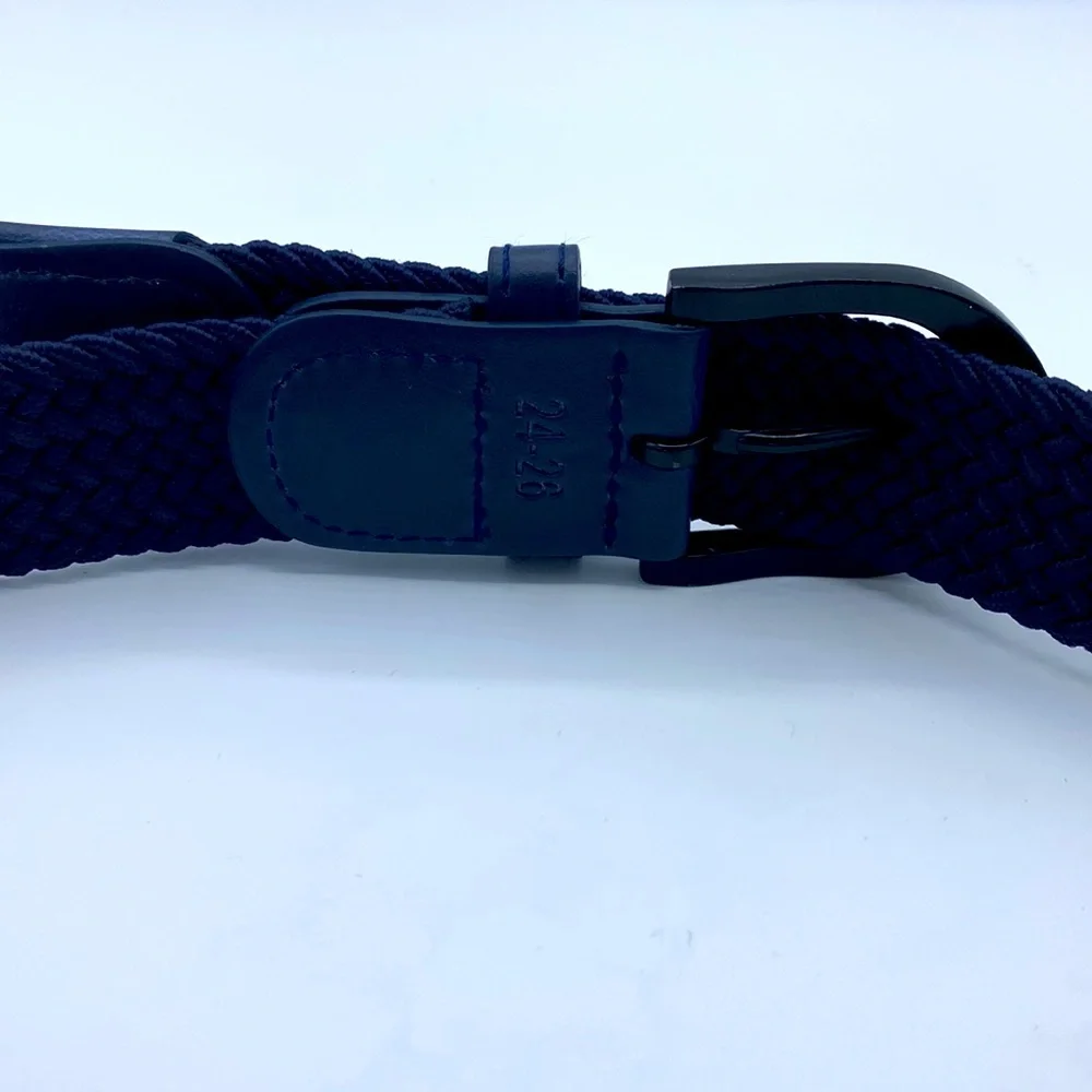 Boys Navy Blue Weave Belt